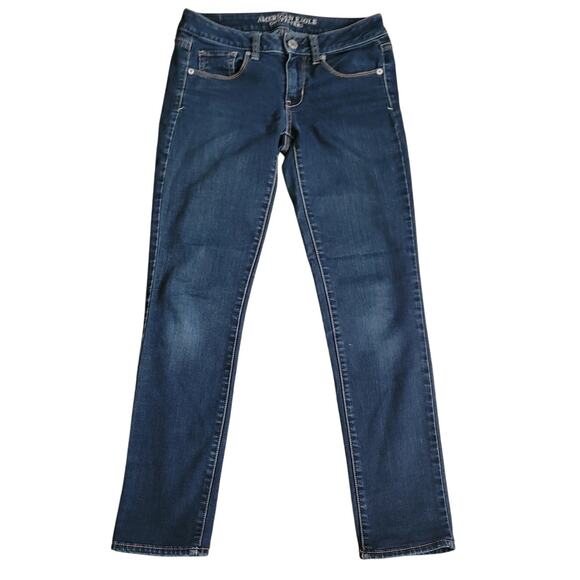 American Eagle Skinny Jeans Sz 2 Low Rise Classic Sydney Sweeney Aerie 2010s Y2K - Picture 1 of 9